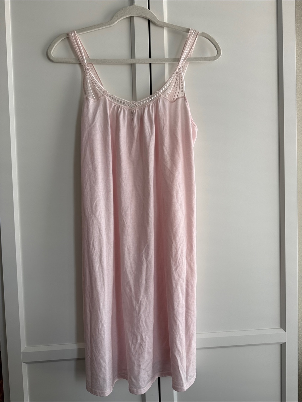Féraud Paris Soft Touch Cotton Nightgown Pink US 10